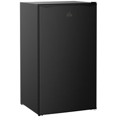 Kozy Under Counter Fridge, 91L Small Fridge with Chiller Box, Removable Shelf, Reversible Door, Adjustable Legs, Mini Refrigerator, Black