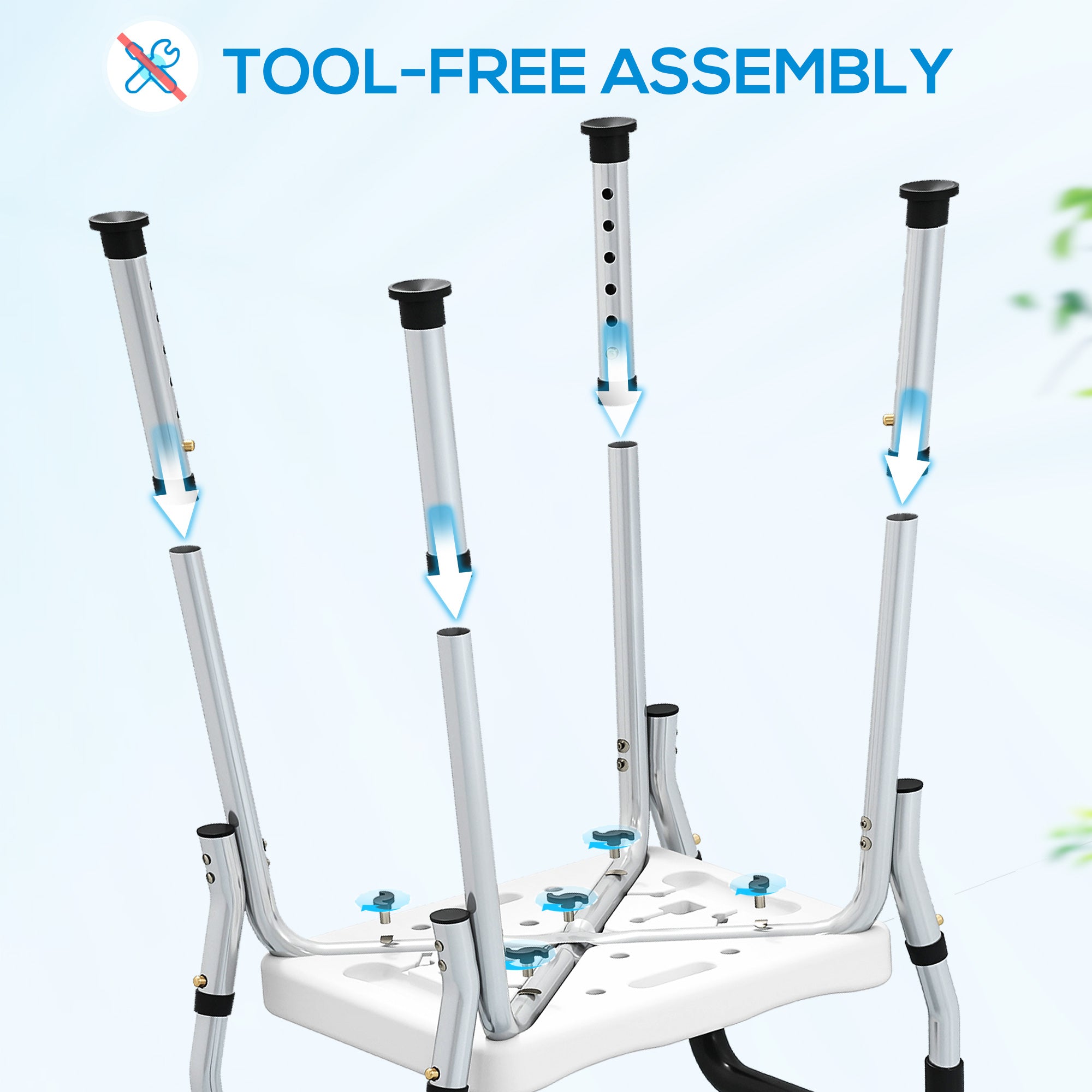 Kozy 57-69cm Aluminium Frame Bath Seat