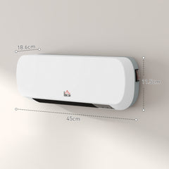 Kozy - 2000W Wall Mounted Ceramic Space Heater, 10-49°C Temperature, White