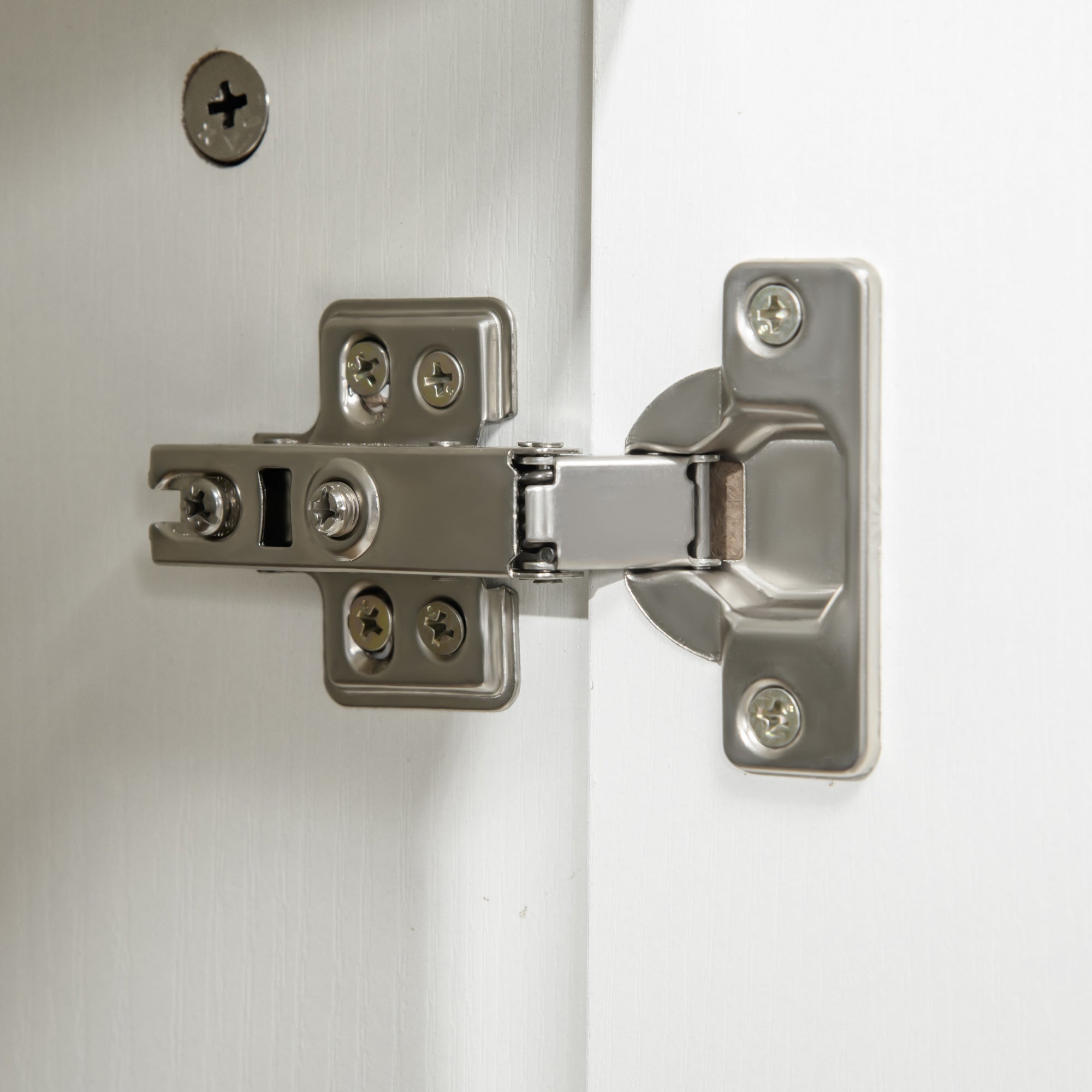 Kozy Two-Tier Locking Office Storage Cabinet - White