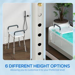 Kozy - 57-69cm Aluminium Frame Bath Seat - Light Blue