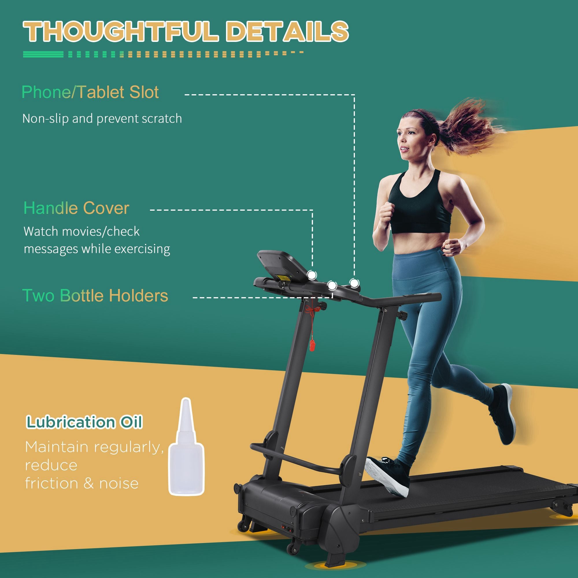 Kozy 2.5HP 14Km/h Manual Incline Electric Running Machine Motorized Treadmill Folding, MP3 & USB Player, 12 Preset Programs, 5 Speed Shortcut, w/ WIDE RUNNING BELT, LCD Display, Drink Holders