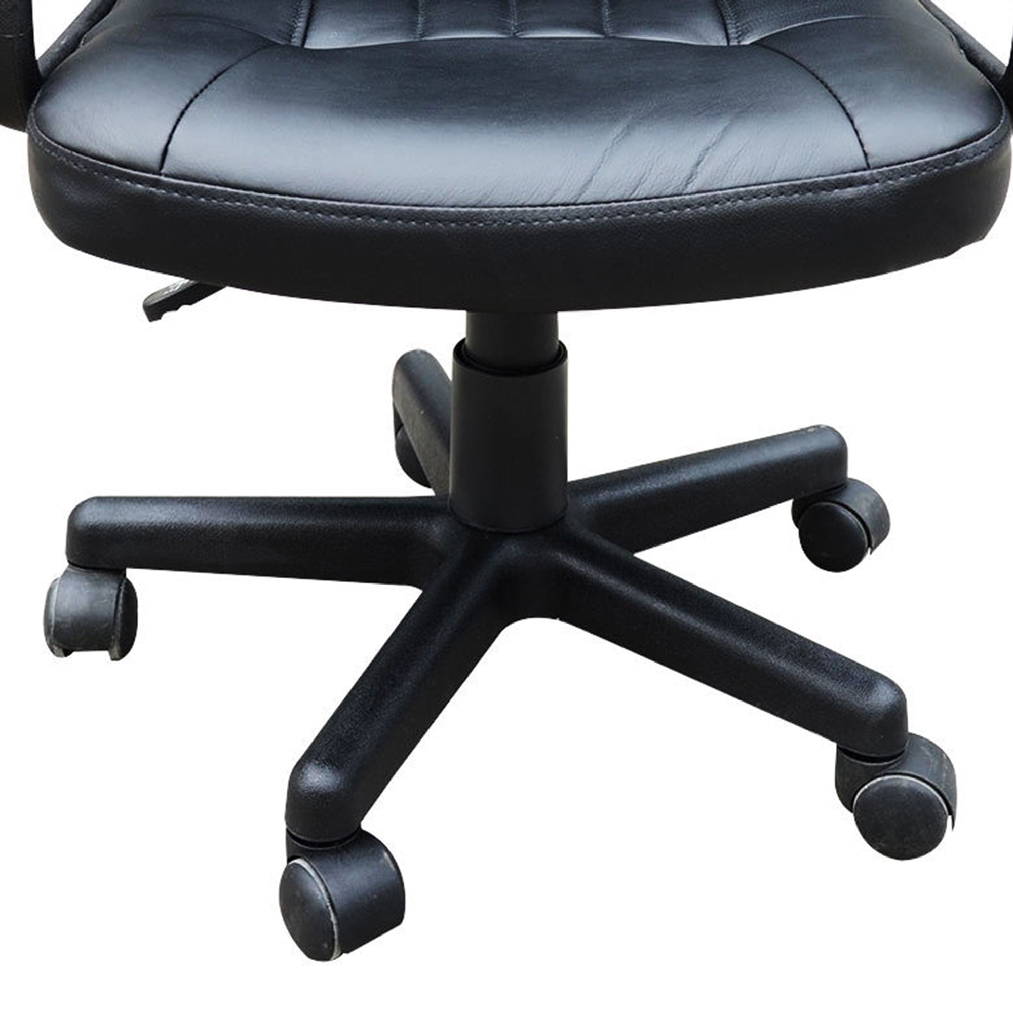 HOMCOM Swivel Executive Office Chair, PU Leather Computer Desk Chair, Gaming Seater, Black