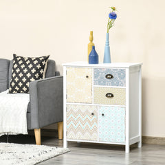 Kozy Drawer Table Sideboard Multi-purpose Storage Chest Shabby Chic Entryway Living Room Bedroom Furniture Organizer Unit
