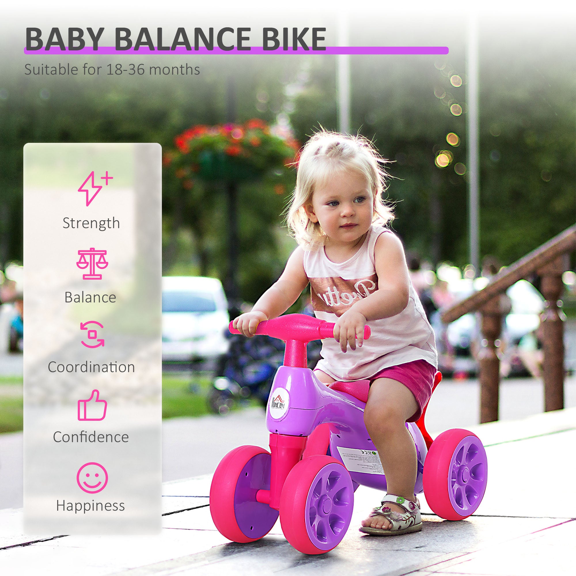 HOMCOM Toddler Balance Ride