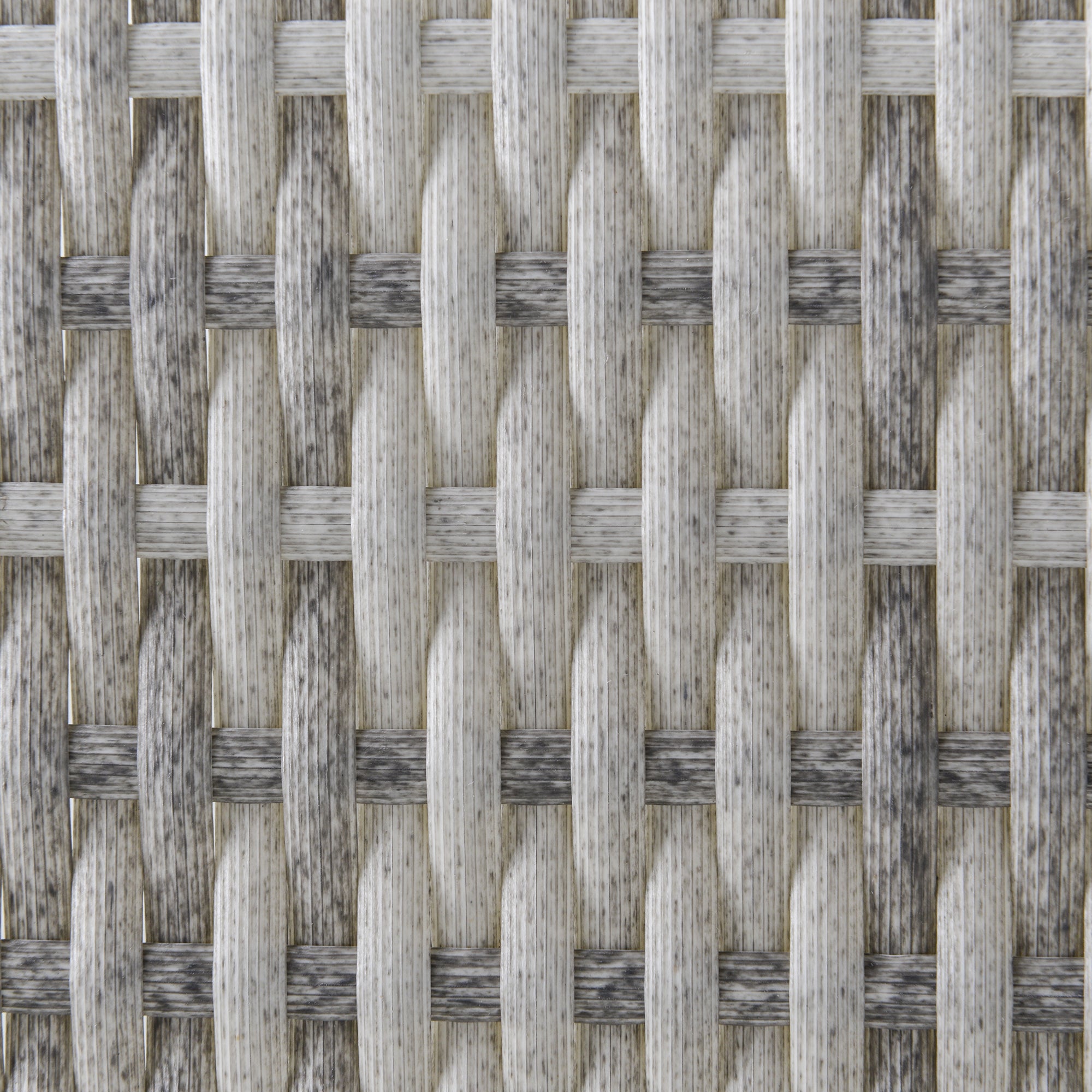 Kozy Single Seater Rattan Chair Sofa with Padded Cushions, All-Weather PE Wicker Weave Garden Armchair with Armrests, Grey