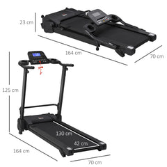 Kozy 2.5HP 14Km/h Manual Incline Electric Running Machine Motorized Treadmill Folding, MP3 & USB Player, 12 Preset Programs, 5 Speed Shortcut, w/ WIDE RUNNING BELT, LCD Display, Drink Holders