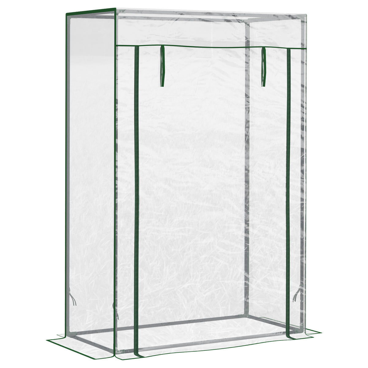 Kozy Tomato Greenhouse with Roll-up Door, Mini Greenhouse with PVC Cover, Outdoor Grow House Small Green House for Yard, Balcony, Garden, 100 x 50 x 150cm, Transparent