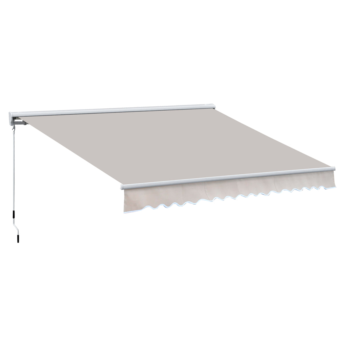 Kozy 2.95Lx2.5M  Retractable Manual/Electric Awning-Cream White/White