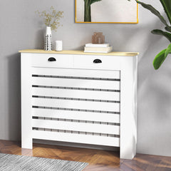 Kozy - 95.5H x 111Wcm Radiator Cover, with Drawer - White