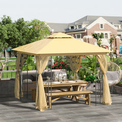 Outsunny 3x3 m Double Top Gazebo