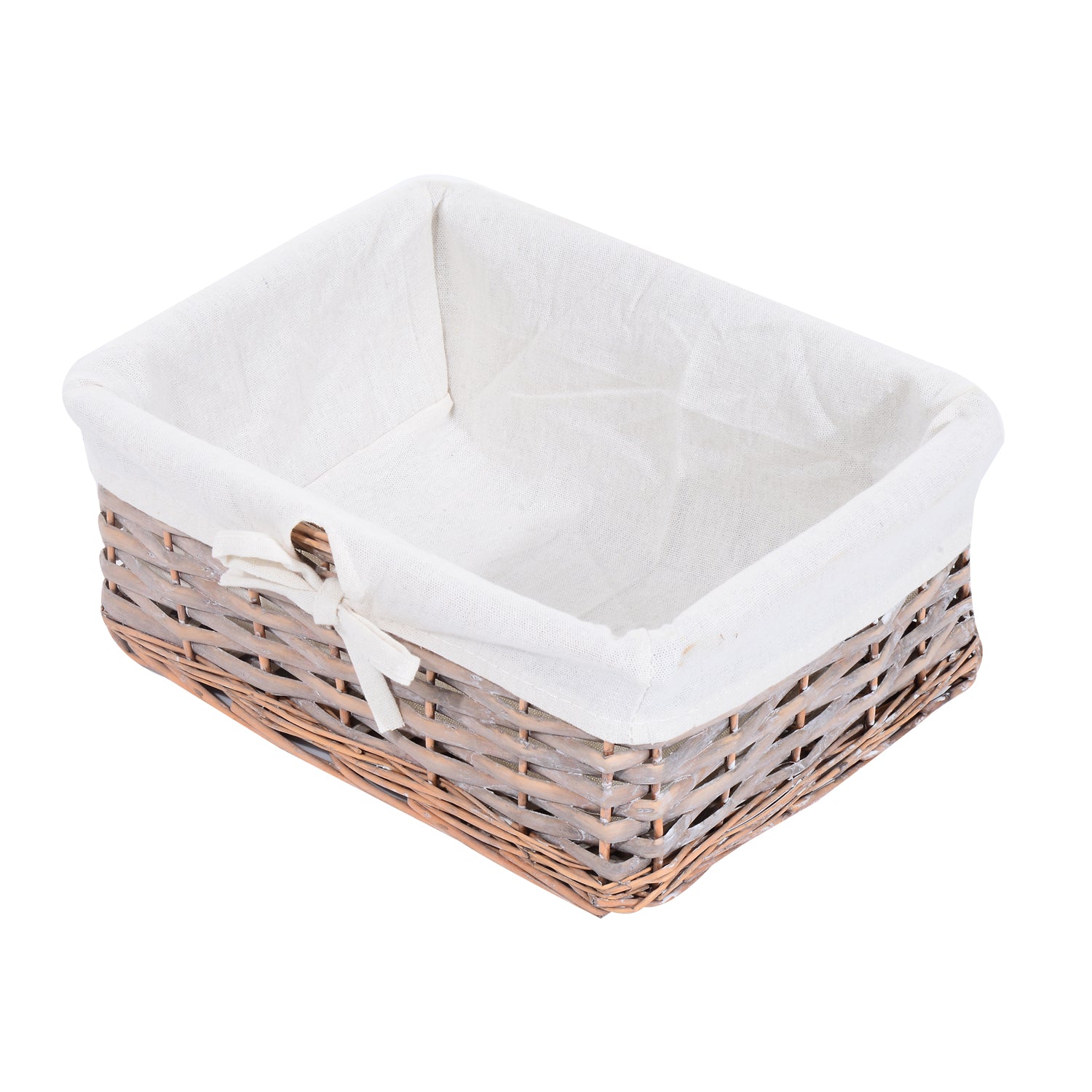 Kozy 5 Drawer Dresser Wicker Basket Storage Shelf Unit Wooden Frame Home Organisation Cabinet Bedroom Office Furniture Natural Finish