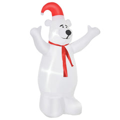 Kozy - 6ft Tall Outdoor Inflatable Bear Airblown Projection Holiday Christmas Lawn Décor