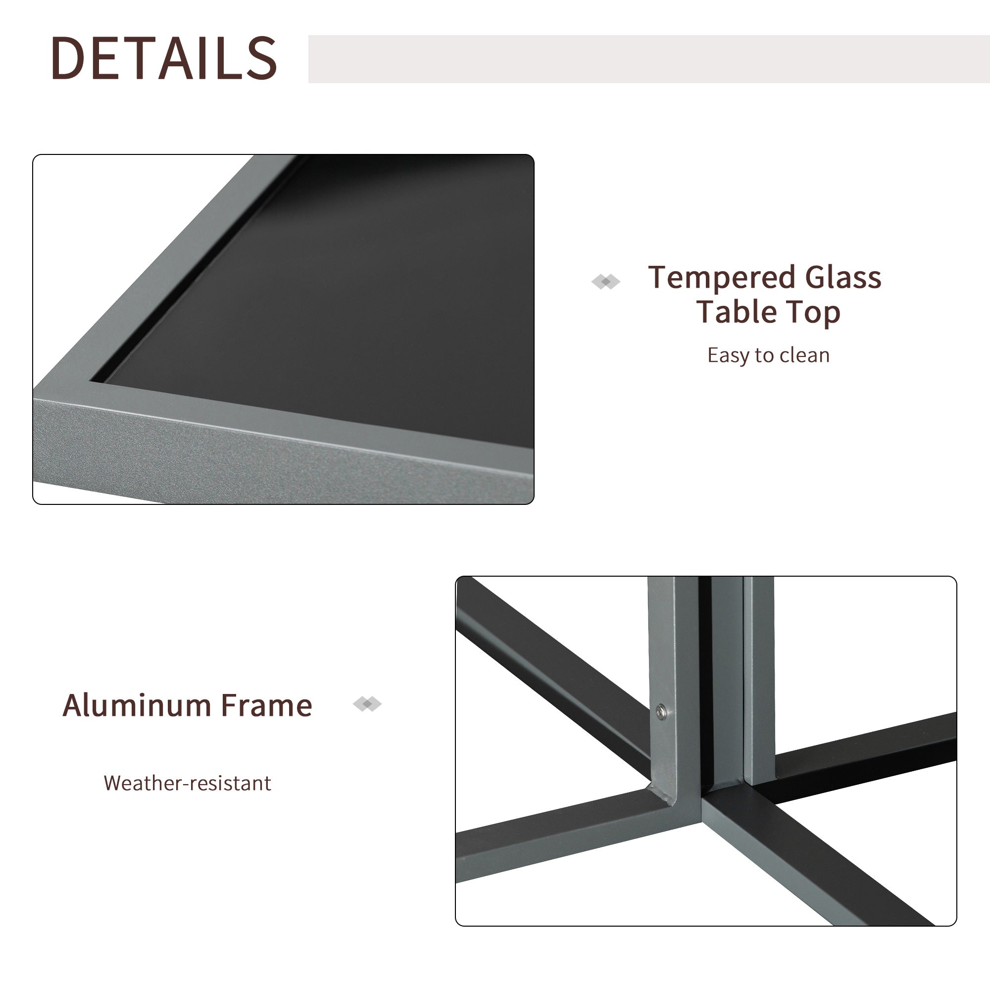 Kozy 9PCs Patio Aluminium Dining Set, Space Saving Cube Set with 4 Chairs, 4 Ottoman, Cushions, 8 Seater Garden Furniture