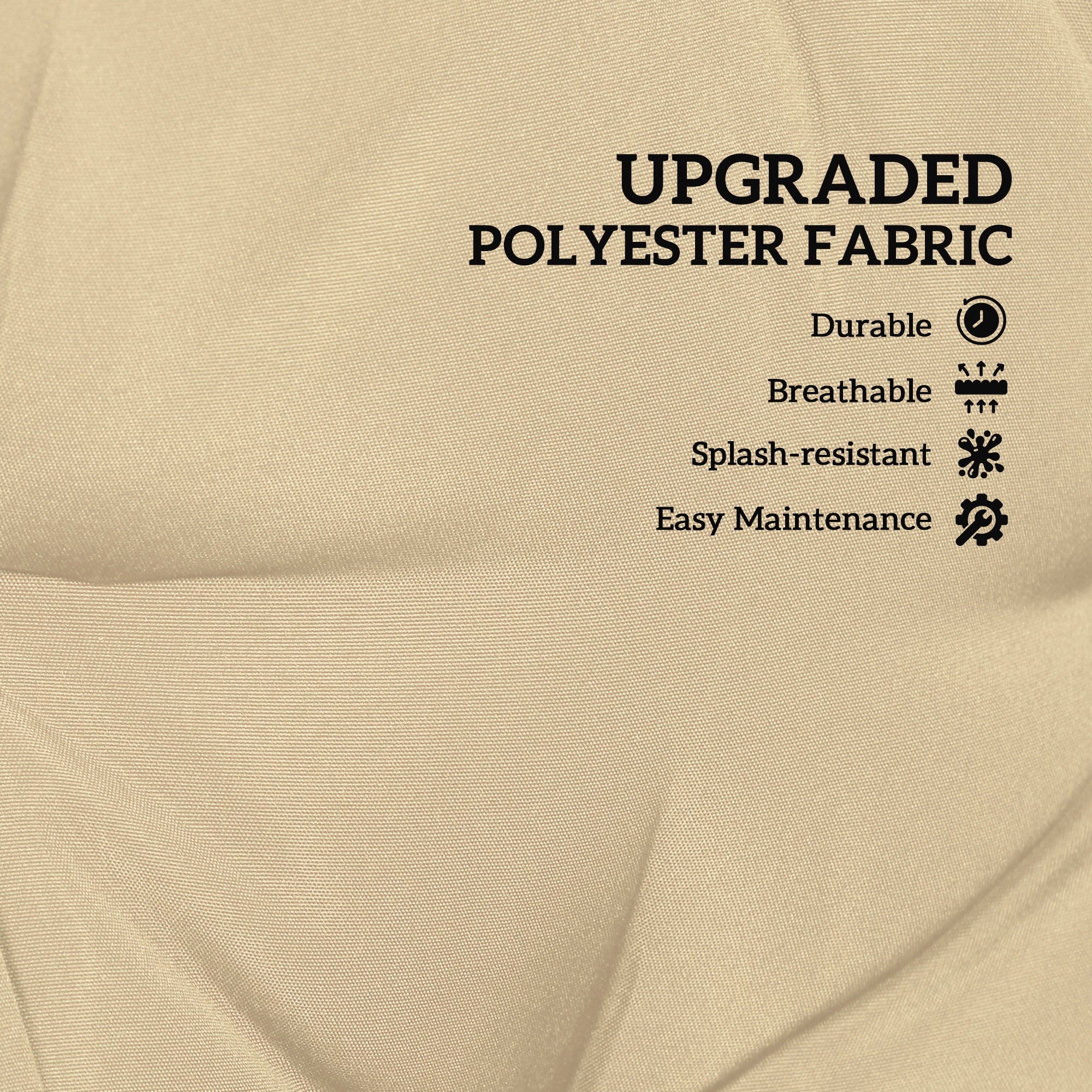 Kozy - Two-Seater Bench Cushion - Khaki