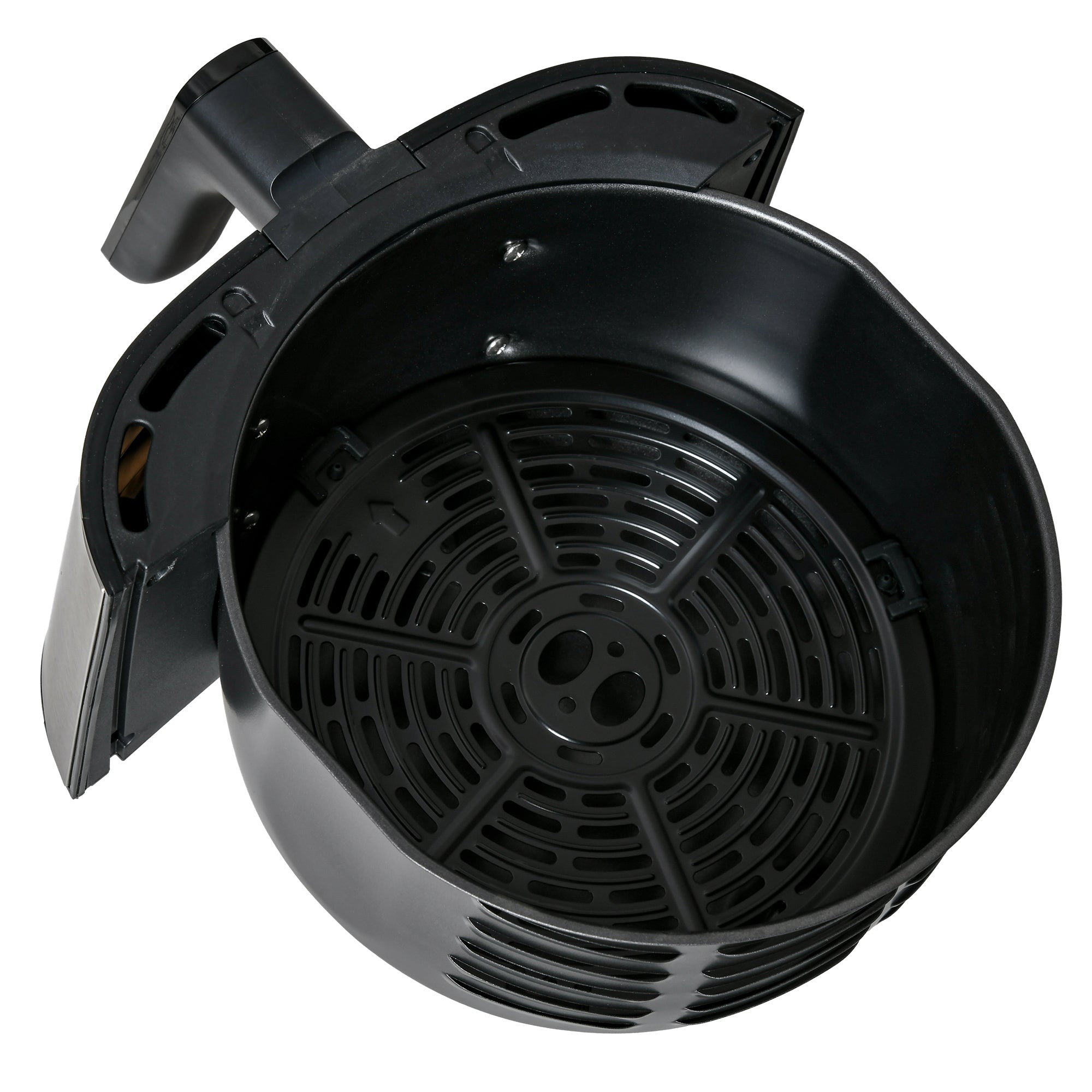 Kozy 4.5L Air Fryer, 1500W Air Fryer Oven with Rapid Air Circulation, Adjustable Temperature, Timer and Nonstick Basket for Oil Less or Low Fat Cooking, Black