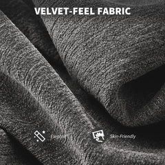 Kozy - Velvet-Feel Office Chair - Grey