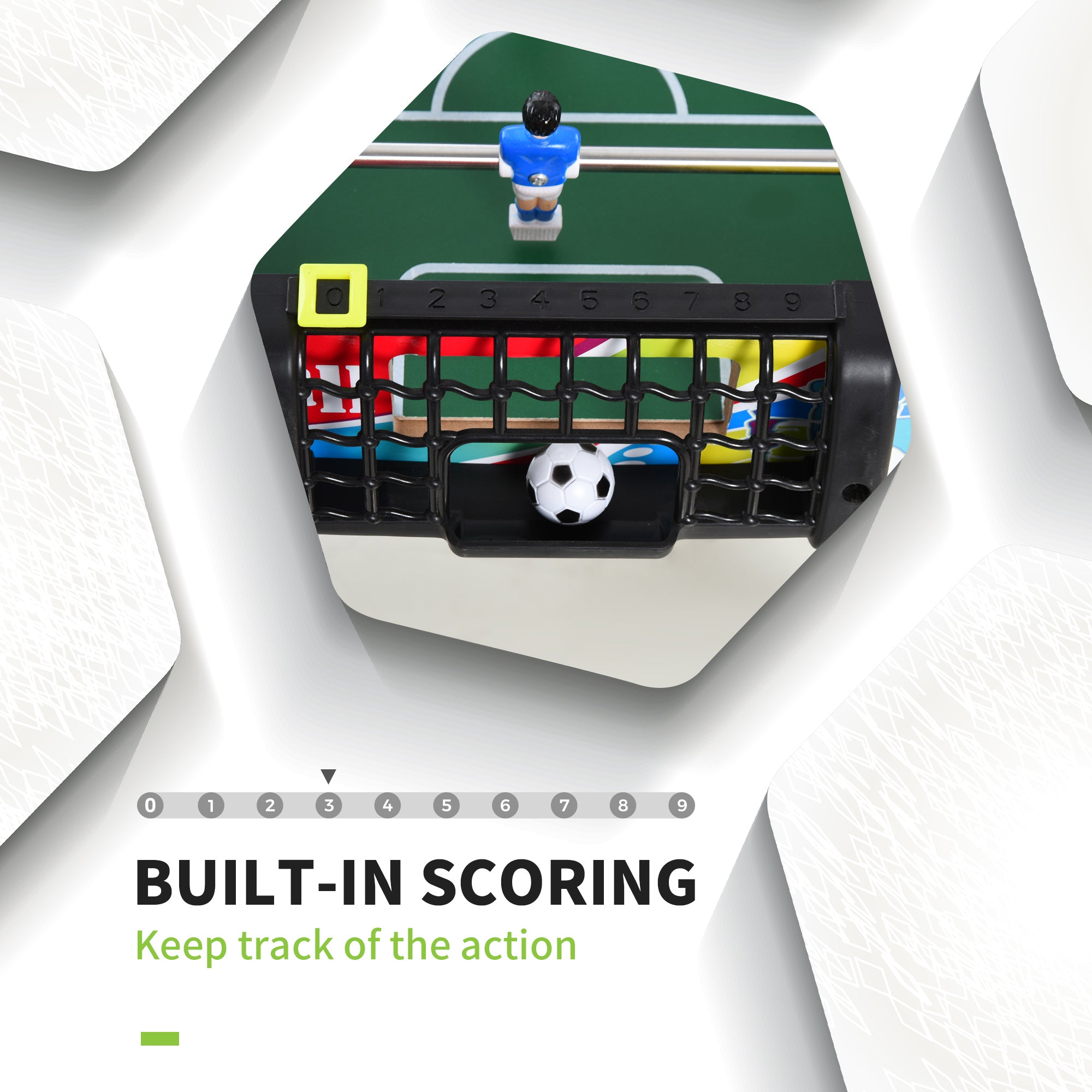 Kozy 2.8FT Football Foosball Gaming Table Soccer For Kids Indoor Play Fun Sports Game