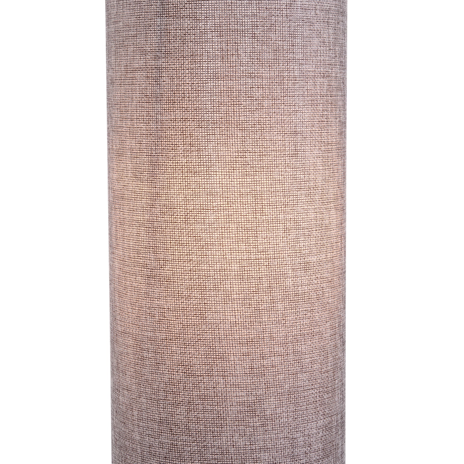 Kozy Floor Lamp for Living Room, 47" Modern Standing Lamp with Linen Shade, Wooden Base, Grey