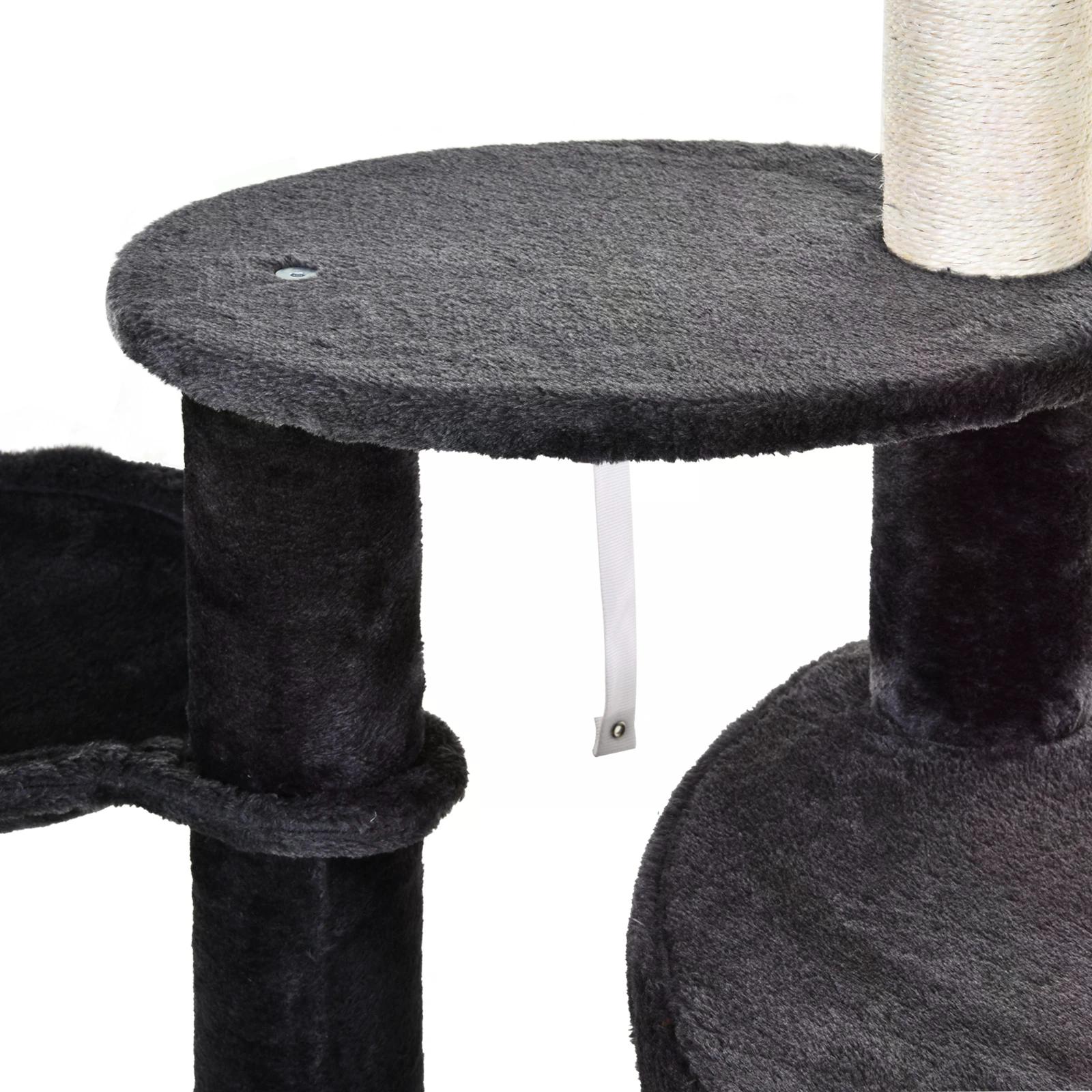 PawHut Vertical Cat Tree, Adjustable Height, Floor