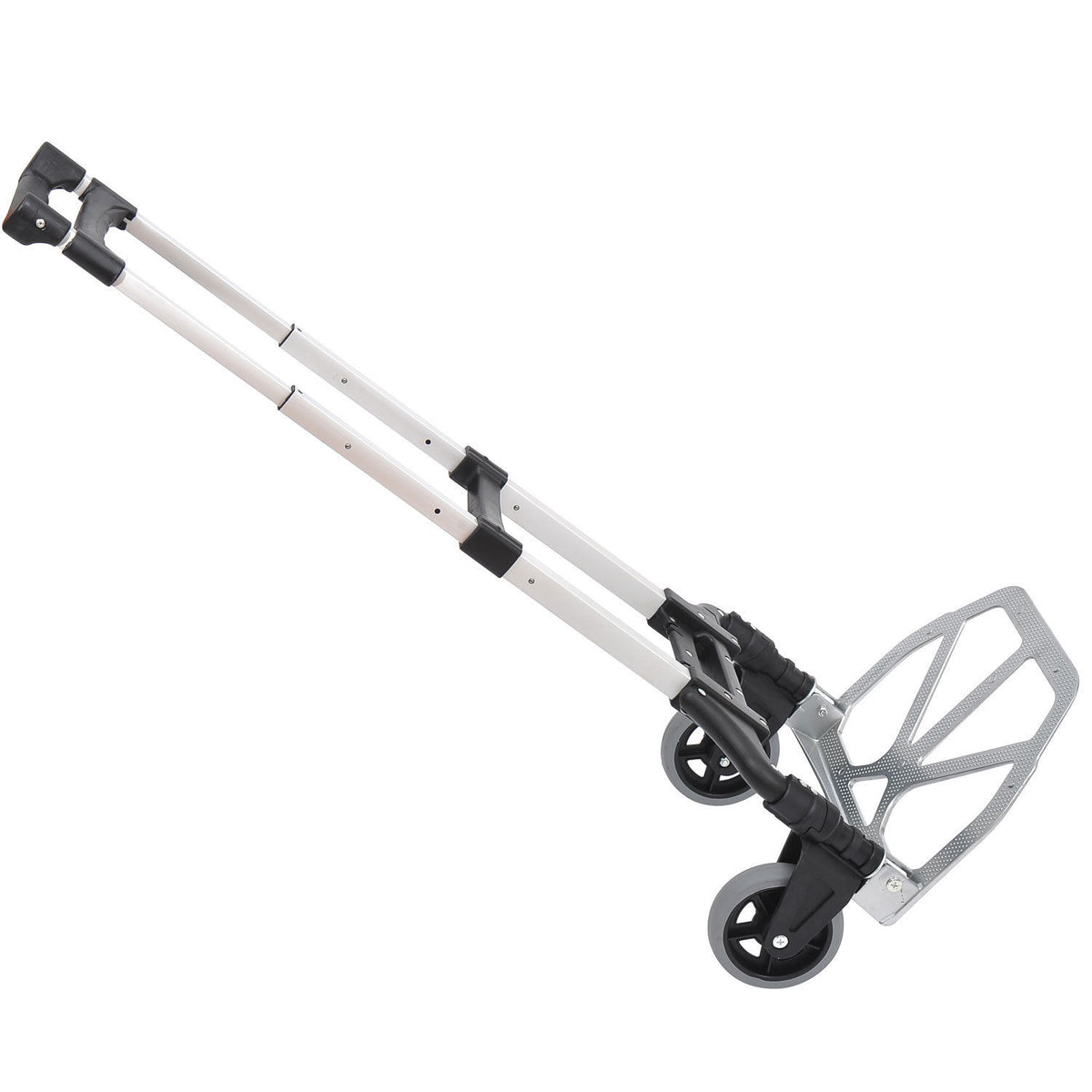 Kozy Aluminium Folding Hand Truck Trolley, Heavy Duty Foldable Sack Cart with Adjustable Telescoping Handle, 70KG Load Capacity