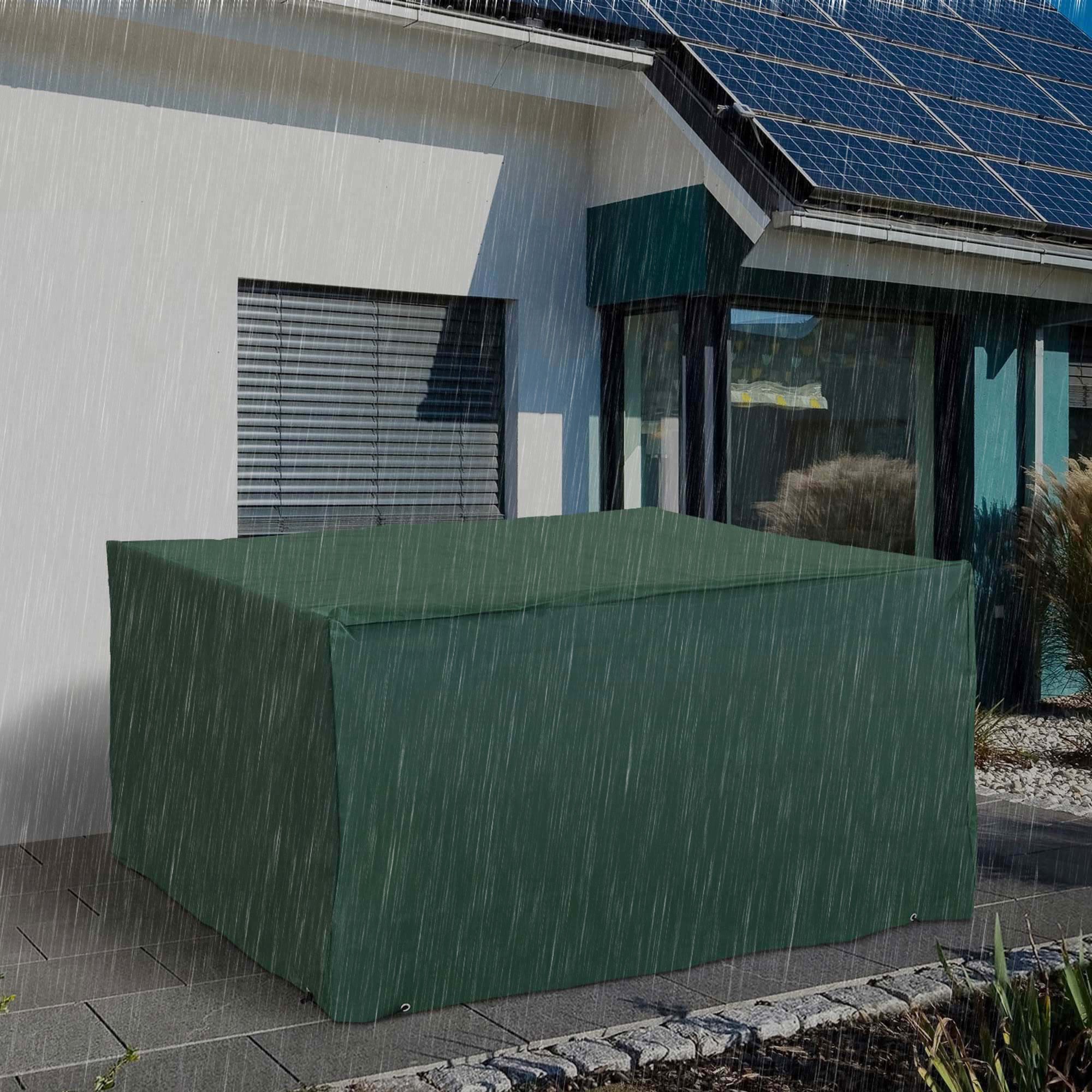 Outsunny Rattan Furniture Protector: Cube-Shaped UV & Rain Guard for Garden Wicker, 135x135x75cm, Outdoor Furniture Cover | Aosom UK