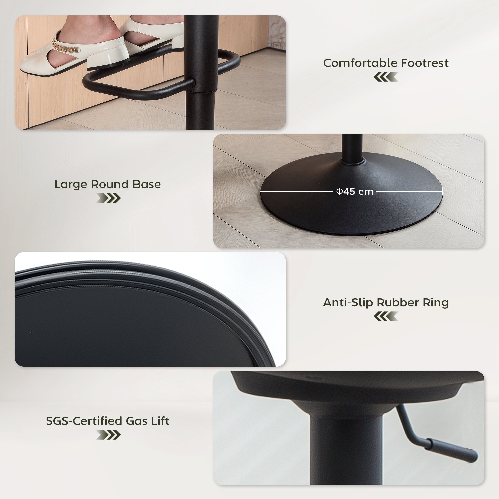 Kozy - Set of Two Relaxed Tub Bar Stools - Dark Green