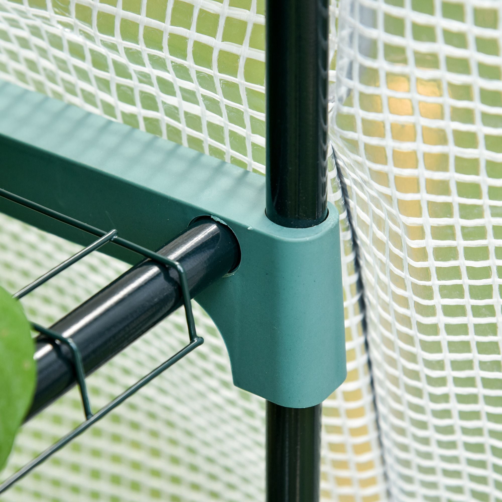 Kozy 4 Tiers Mini Portable Greenhouse Compact Plant Grow Shed Metal Frame PE Cover 160H x 70L x 50Wcm