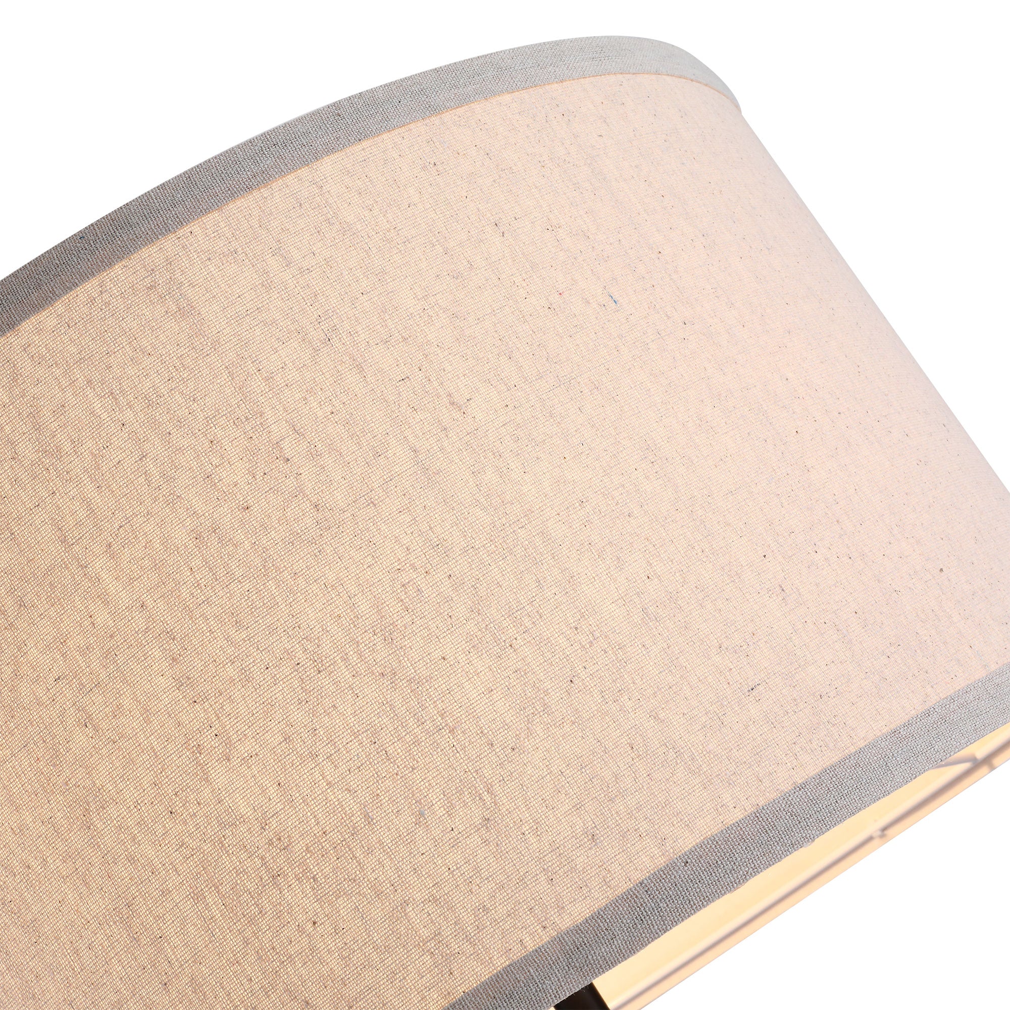 Kozy Floor Lamp with Elegant Wood Tripod, Free Standing E27 Bulb Lamp Versatile Use For Home Office - Beige