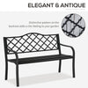 2-Seater Garden Bench Antique Loveseat for Yard, Lawn, Porch, Patio