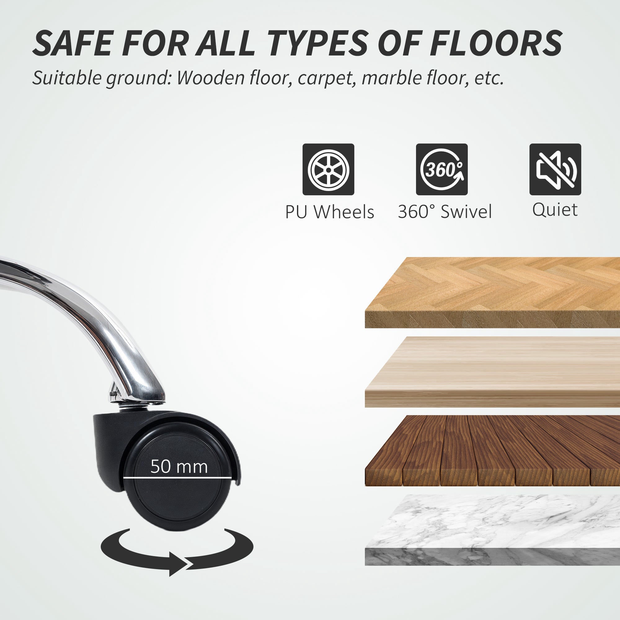 Kozy Faux Leather Reclining Office Chair, with Footrest - Grey