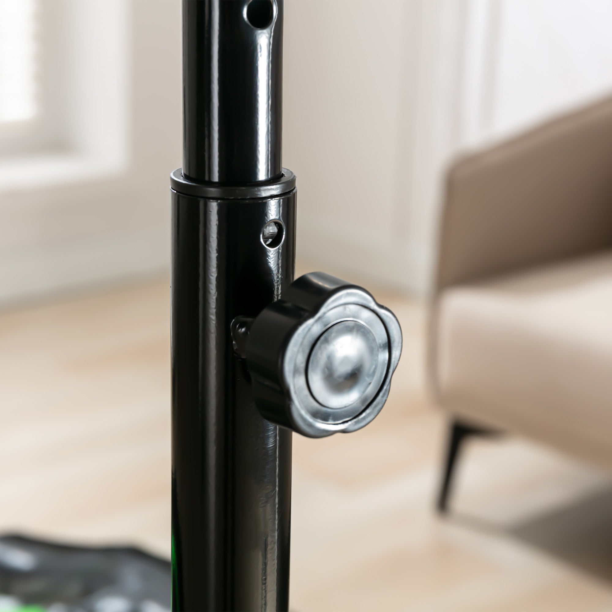 Kozy 48" Octagonal Mini Fitness Rebounder Trampoline Indoor Outdoor Foldable Mini Jumper with Adjustable Handle, Green