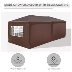 Outsunny Pop Up Gazebo Marquee, size(6m x 3m)