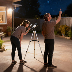 Kozy Astronomy Telescope for Adults and Beginners with 70 mm Aperture, Carry Bag, White