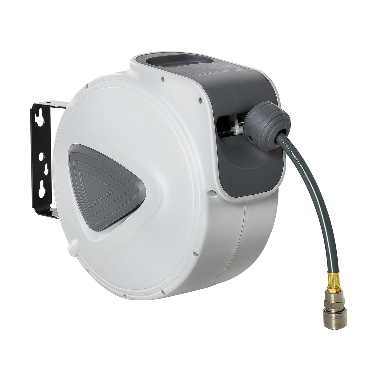 Kozy Retractable Air Hose Reel 10m+ 90cm Hose Diameter 3/ 8" 9.5mm, Hose Connector 1/ 4" BSP, Wall Mount Auto Rewind Hose- Reel