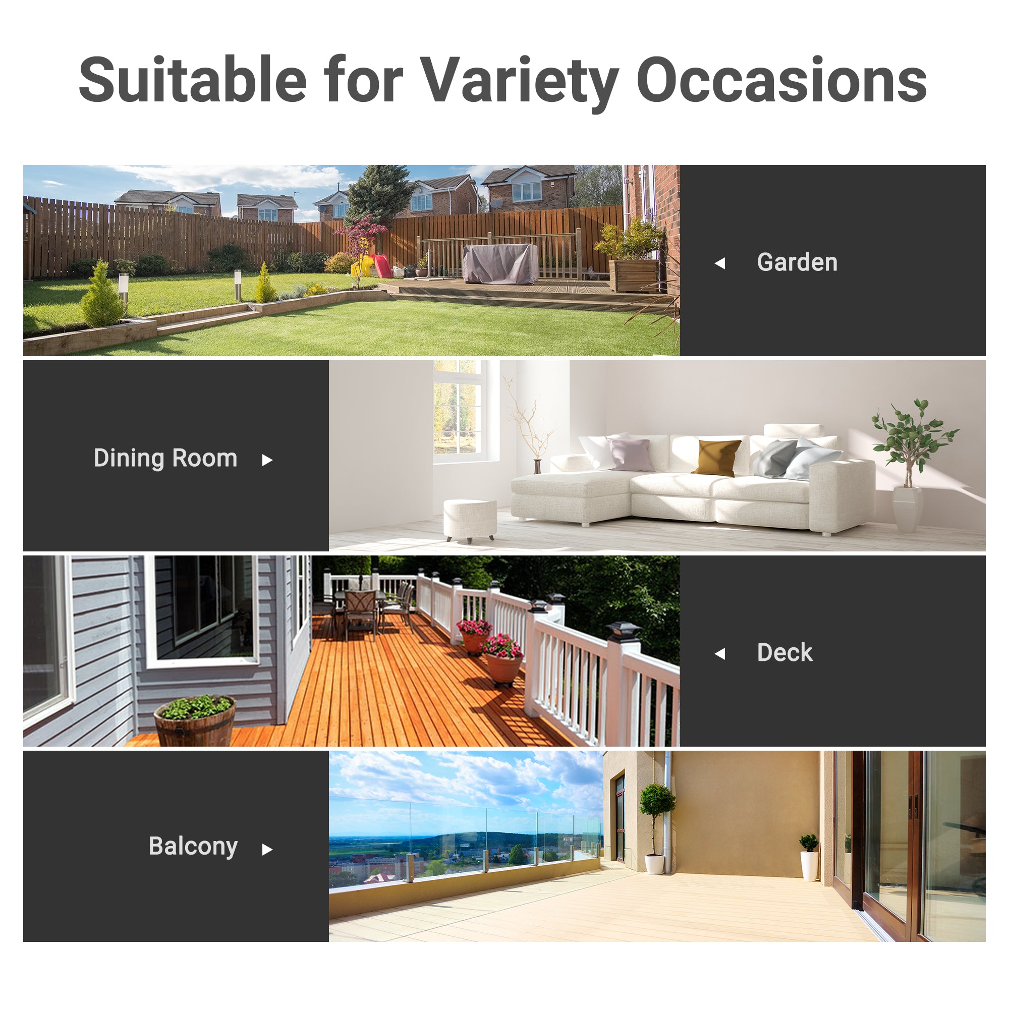 Kozy Square Garden Table, Outdoor Coffee Table with Tempered Glass Top, Bar Bistro Dining Table, Metal Frame for Patio, Balcony, 68.5 x 68.5 x 84cm