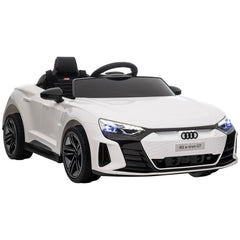 Kozy Audi Licensed 12V Kids Electric Ride-On, with Remote Control, Suspension System, Lights, Music, Motor - White