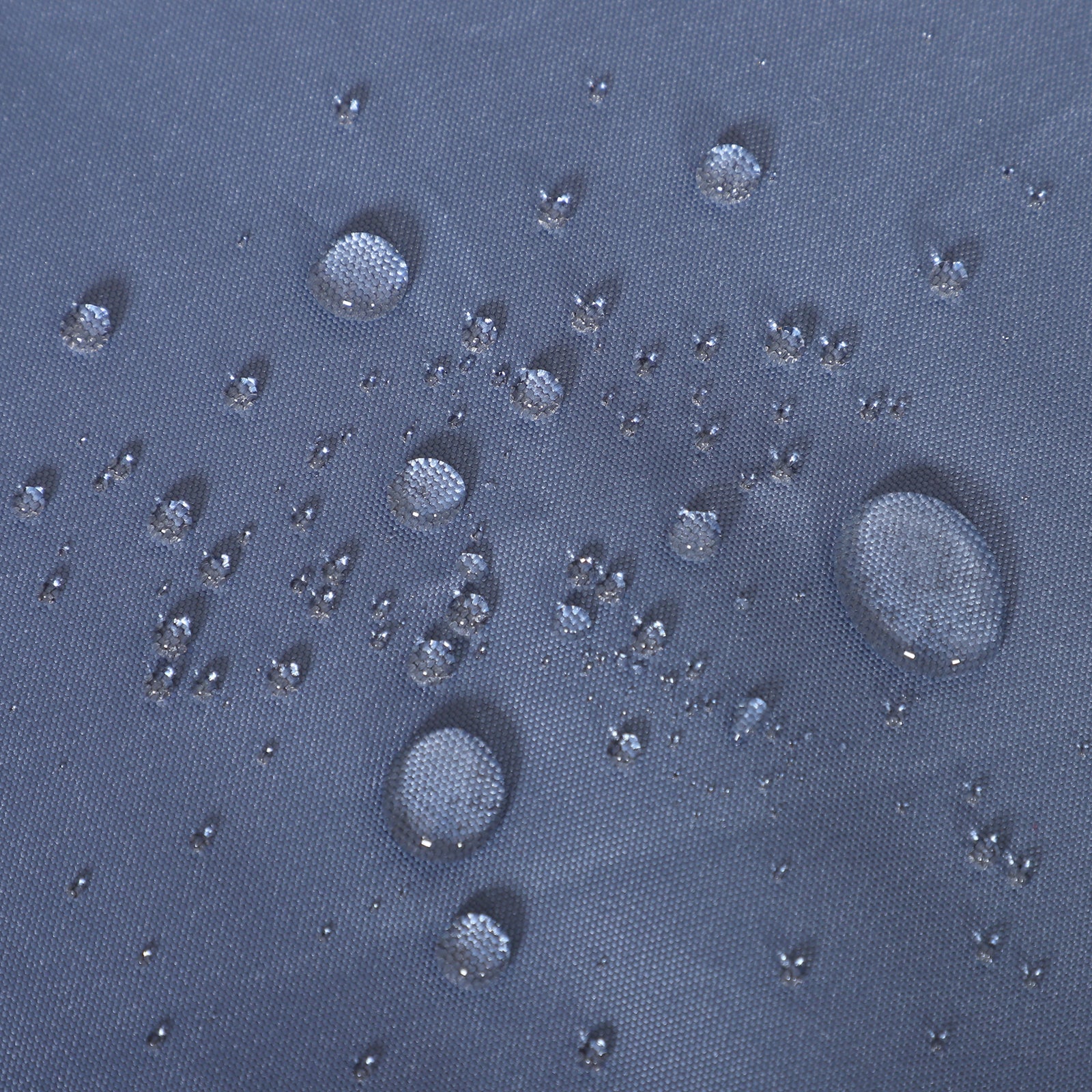 Kozy Outdoor PE Rattan Garden Furniture with Cushioned, Patio Wicker Conversation Furniture Set, Round Daybed with Retractable Canopy, Coffee Table and Three Pillows, Grey/Blue Grey