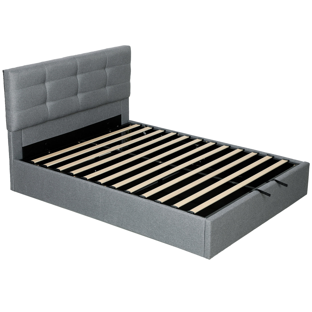 Kozy 5ft King Ottoman Bed with Gas Lift Storage - Grey