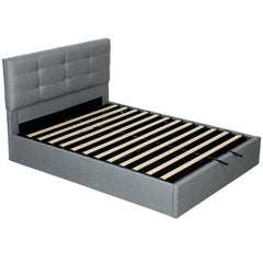 Kozy 5ft King Ottoman Bed with Gas Lift Storage - Grey