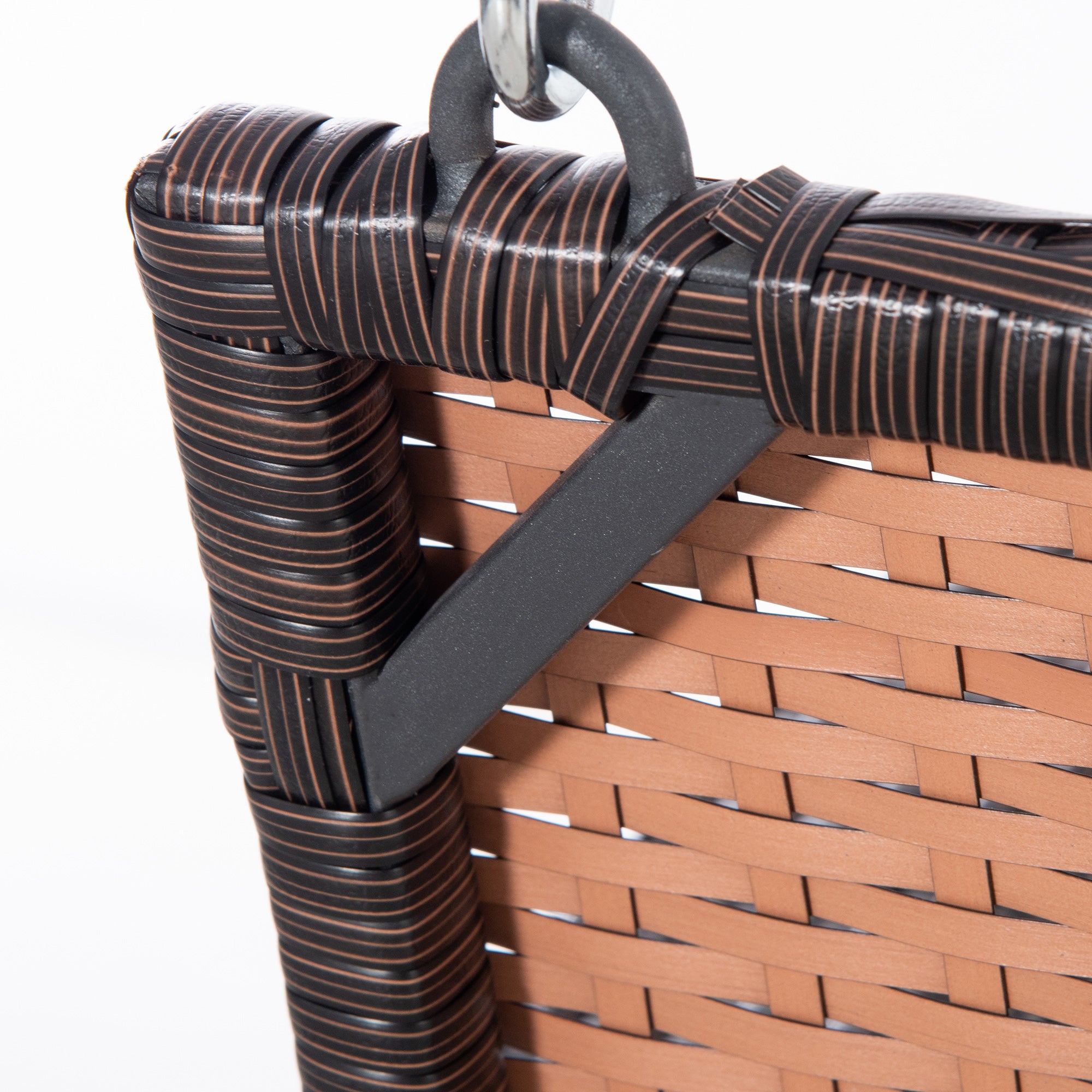 Kozy 2 Seater Rattan Garden Swing Chair, Porch Swing Bench Loveseat with Cushion, Wicker Outdoor Hanging Swinging Seat with 2 Metal Chains, 250 KG Capacity for Patio, Balcony, Cream White