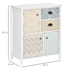 Kozy Drawer Table Sideboard Multi-purpose Storage Chest Shabby Chic Entryway Living Room Bedroom Furniture Organizer Unit