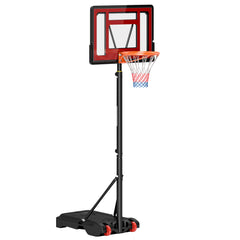 Kozy Portable Basketball Hoop Stand 160-210cm Adjustable Height Sturdy Rim Hoop w/ Large Wheels Stable Base & Net Free Standing