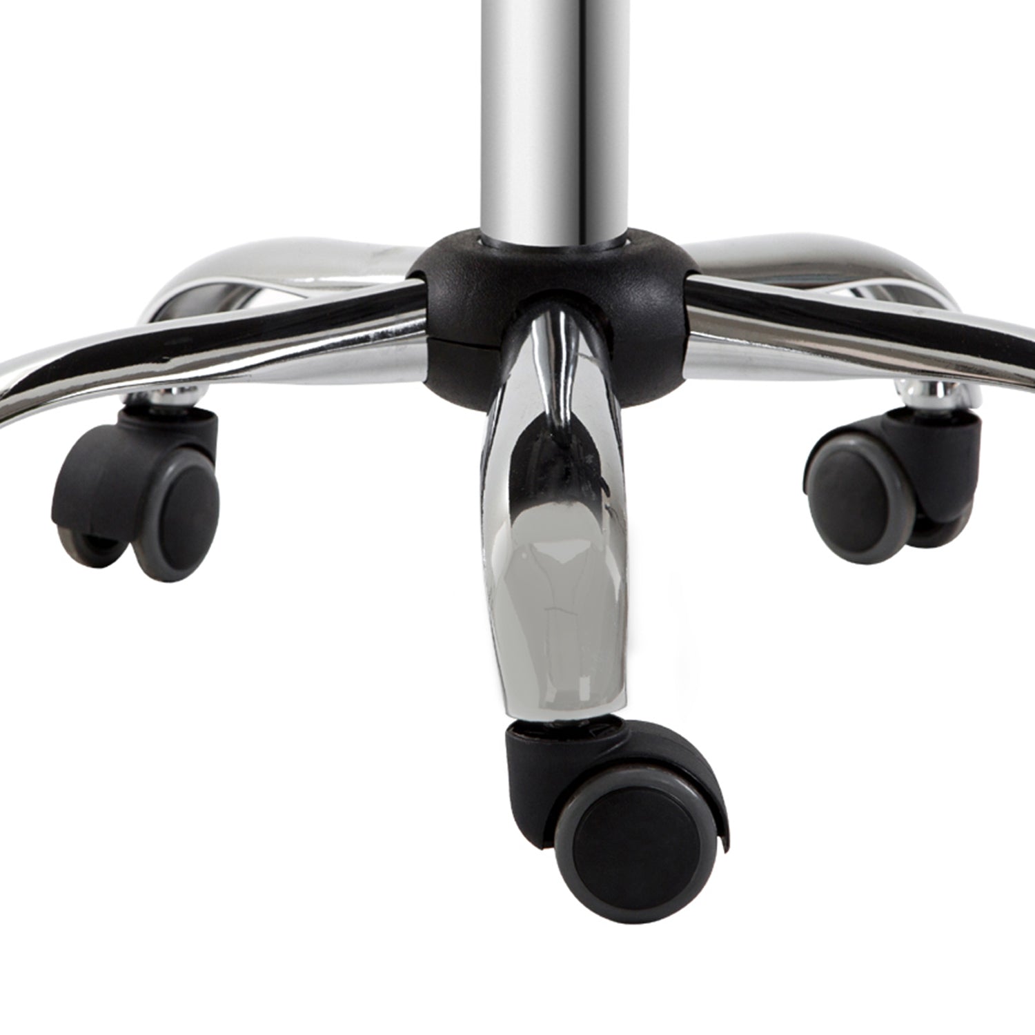 Kozy Adjustable Rolling Swivel Beauty Salon Chair, Stool for Spa, Technician - White