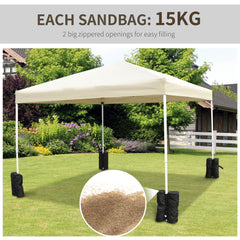 Kozy 15 kg Heavy Duty Gazebo Weight Sand Bags, 4 pcs Leg Weights Marquee Tent Canopy Base for Trampoline Pop Up Gazebo Tent Parasols