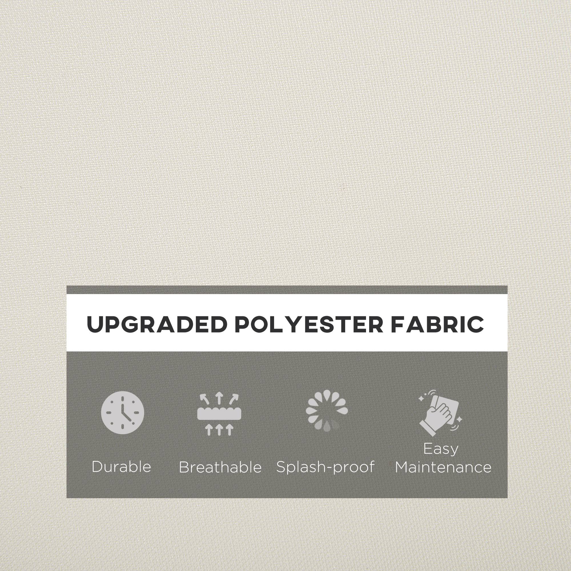 Kozy Outdoor Cushion Pad Set for Rattan Furniture, 7 Piece Garden Furniture Cushions ONLY, Cream