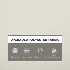 Kozy Outdoor Cushion Pad Set for Rattan Furniture, 7 Piece Garden Furniture Cushions ONLY, Cream