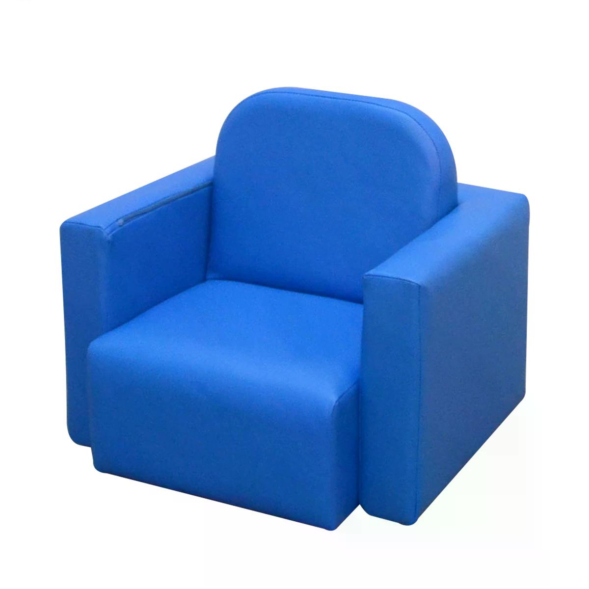 HOMCOM Kids Mini Sofa 3 in 1 Table Chair Set Children Armchair Seat Relax Game Playroom Seater Girl Boys Blue