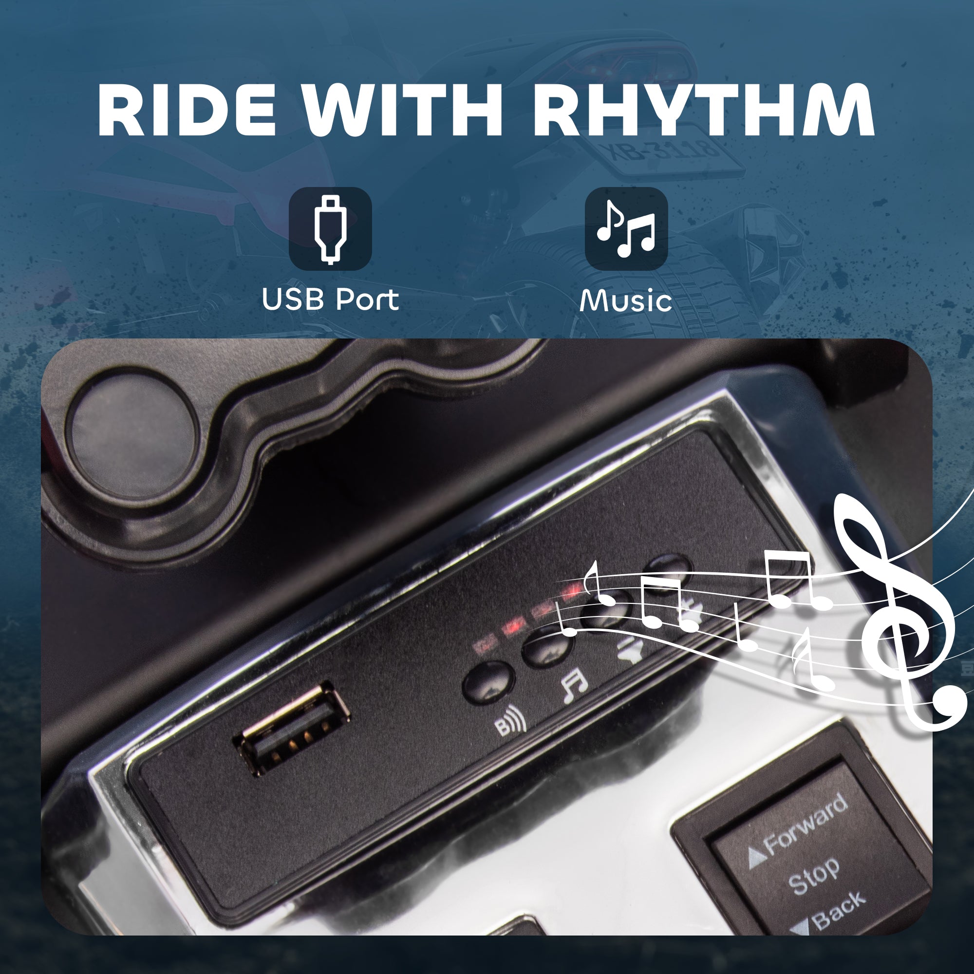 AIYAPLAY 12V Kids Electric Ride On Car with 3 Wheeler, MP3 Player, Horn, 2 Speeds, LED Lights for Boys & Girls Ages 3-8, Pink