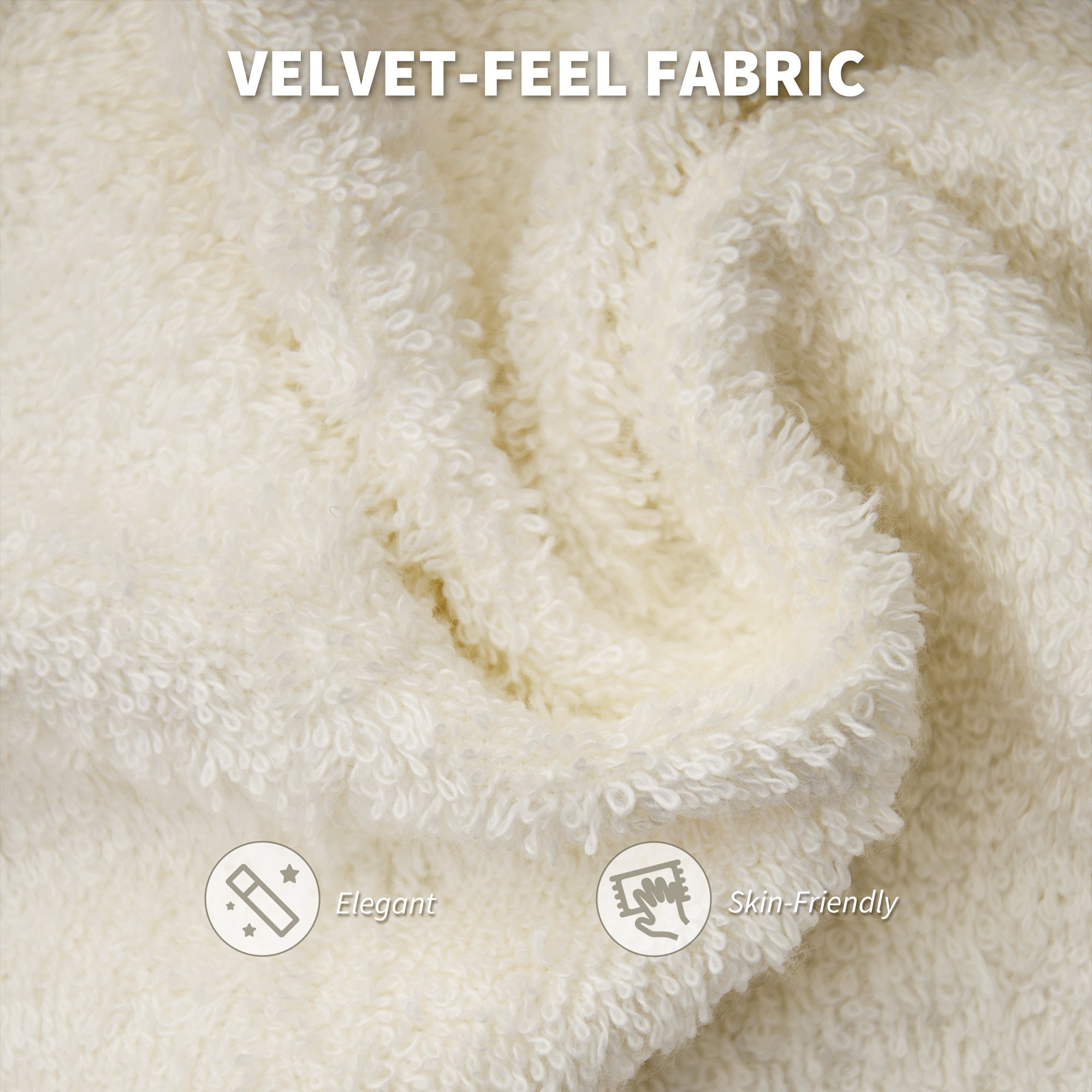 Kozy - Velvet-Feel Office Chair - Beige